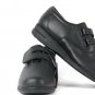 24 Hour Comfort Women's Rhoda Black Shoes Leather Upper Adjustable Strap 5WW