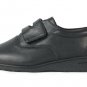 24 Hour Comfort Women's Rhoda Black Shoes Leather Upper Adjustable Strap 5WW