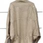 Women's Cream Tan Knit Cardigan Sweater Open Front Size Medium  005