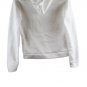 Women's White Two Piece Sweatshirt Hooded & Pants Small 022