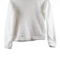 Women's White Two Piece Sweatshirt Hooded & Pants Small 022