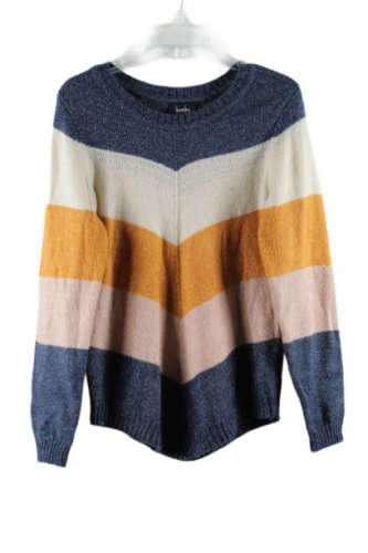 by&by Striped Women's Knit Sweater Pullover Size Small 029