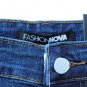 Fashion Nova Blue Women's Denim Say Yes To Distress Jeans Size 15/16  022