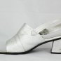 Connie Tanya Silver Women's Dress Sandals Shoes Slingback Heels 9M