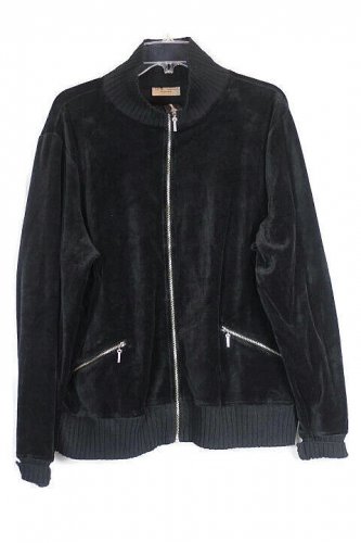 i. e. Relaxed Black Women's Sweater Long Sleeve Front Zip Closure 2X 035W