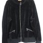 i. e. Relaxed Black Women's Sweater Long Sleeve Front Zip Closure 2X 035W
