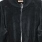 i. e. Relaxed Black Women's Sweater Long Sleeve Front Zip Closure 2X 035W