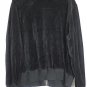 i. e. Relaxed Black Women's Sweater Long Sleeve Front Zip Closure 2X 035W