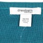 Dressbarn Blue Women's Blazer & Knit Top Shirt 3/4 Sleeve 2Pc Set Outfit 045
