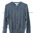 Sag Harbor Women's Cardigan Sweater Front Button Long Sleeve Small   014
