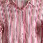 Emma James Striped Multicolor Women's Collared Shirt Button Up Size 18W 016