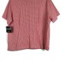 Erica Red Checks Women's 2PC Short Sleeve Blouse Pants Set 2X 011