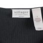 Villager Black Women's Stretch Top Blouse Short Sleeve Pullover 2 043