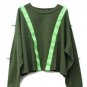 ASOS Green Women's Sweatsuit Two Piece Crop Top Elevate Embroidery Label 18 013
