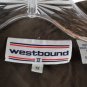 Westbound Brown Women's Collared Blouse Short Sleeve Button Up Closure 1X 060