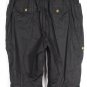 Liz & Me Black Women's Capri Pants Zip Button Closure  w/ Pockets 1X 043