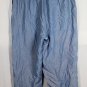 Elisabeth by Liz Claiborne Blue Women's Cropped Pants Elastic Waist 16 033
