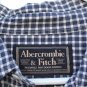 Abercrombie & Fitch Blue Checkered Men's Long Sleeve Dress Shirt Size XL 007
