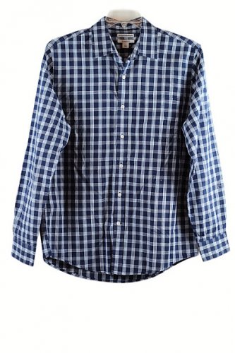 Amazon Essentials Men's Check Dress Shirt Long Sleeve Large Classic Fit Large 12