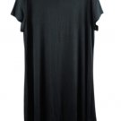 Amazon Essentials Black Women's Casual Dress Short Sleeve Pullover XL 028
