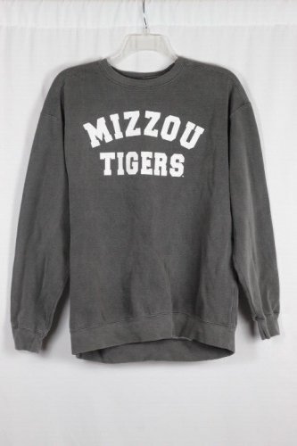 Comfort Colors Gray Men's Mizzou Tigers Crewneck Sweatshirt Choose Your Size