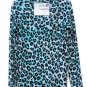 Roper Animal Pattern Women's Long Sleeve Shirt V Neck Pullover Size Small 018