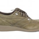 Extradepth by P W Minor Women's Comfort Shoes Khaki Nubuck Leather Lace Up 9C