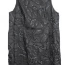 Cato Black Women's Sleeveless Dress Embroidered Zip Closure 24W 021