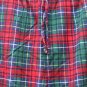 Plaid Multicolor Men's Pajama Pants Drawstrings Size Large  003