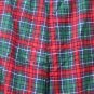 Plaid Multicolor Men's Pajama Pants Drawstrings Size Large  003