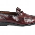 Allend Edmonds Saxon Men's Dress Shoes Wingtip Tassel Burgundy Leather 10.5 D