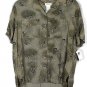 Jones New York Sport Women's Safari Shirt Short Sleeve Front Buttons Size 1X 024