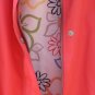 White Stag Walker Women's Coral Raincoat Floral Lined Front Zip Large 12-14  004