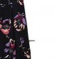 J Crew Black Floral Print Women's Chiffon Long Sleeve Top Blouse Size 00   018