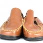 Faded Glory Women's Mules Brown Pebbled Leather Slide In Size 12