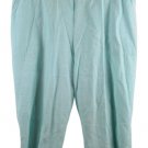 CD Daniels Blue Women's Ankle Pull On Pants  Front Pockets 2X 055