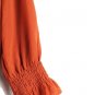 EST 1946 Orange Women's Long Sleeve Top Blouse Pullover Large 034