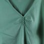 Croft & Barrow Green Women's Casual Blouse Short Sleeve Pullover 2X 053