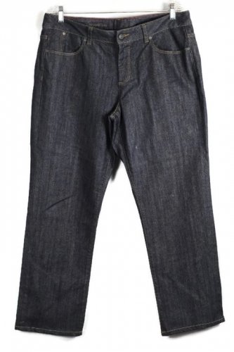 Heritage Dark Blue Denim Women's Straight Jeans Size 14W 021