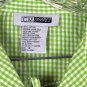CM Shapes Green Check Women's Pants Set of 2 Embroidered Size 1X  004