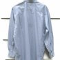 John W Nordstrom Men's White Blue Striped Long Sleeve Dress Shirt Size 16-33 009