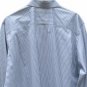 John W Nordstrom Men's White Blue Striped Long Sleeve Dress Shirt Size 16-33 009