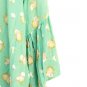 Love Fire Women's Blue Green Floral Blouse Flair Ruffled Sleeves Size 2X  003