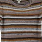 a.n.a A New Approach Women's Long Sleeve Knit Striped Long Dress Small 021