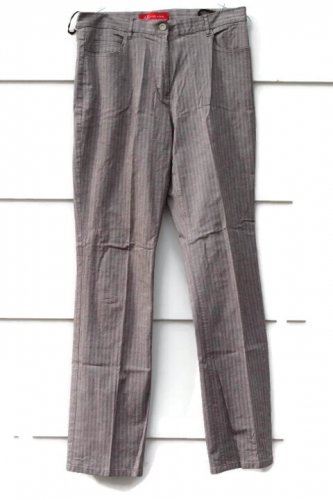 AK Anne Klein Shimmery Brown Striped Women's Pants Slacks Size 10 021