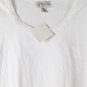 Casual Corner Annex White Women's Top Blouse Shirt Short Sleeve 2X 023