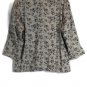 David Dart Multicolor Floral Women's Long Sleeve Top Blouse Front Button XL 039