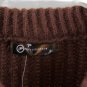 Pretty Garden Brown Women's Pullover Ribbed Knit Sweater Small 028
