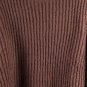 Pretty Garden Brown Women's Pullover Ribbed Knit Sweater Small 028