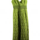 Cupshe Green Women's Lace Slip Ruching Smocking Jumpsuit Dress Size 5 028